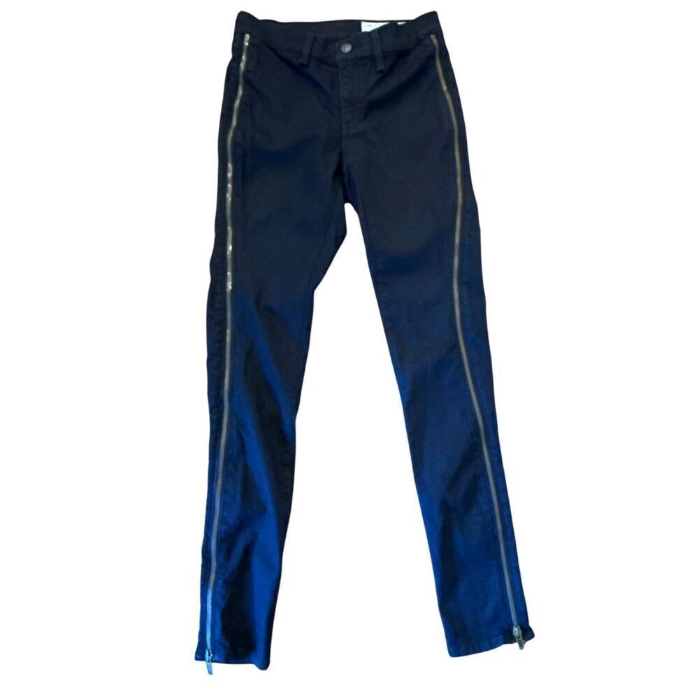 Rag & Boneโblack zip front skinny jeans 24 - Picture 2 of 11